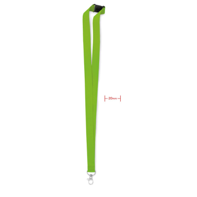 Picture of LANYARD HOOK AND BUCKLE 20 MM in Lime.