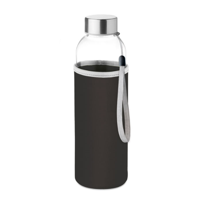 Picture of GLASS BOTTLE in Black.