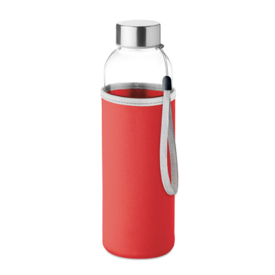 Picture of GLASS BOTTLE in Red