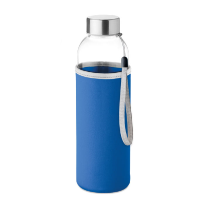 Picture of GLASS BOTTLE in Royal Blue.