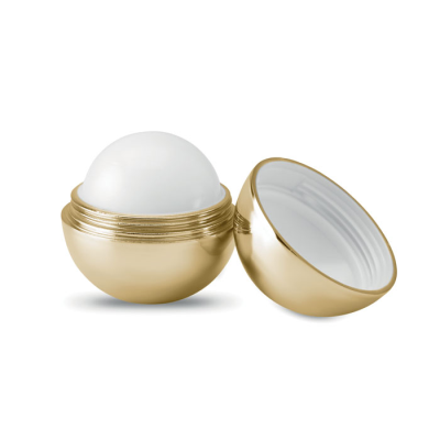 Picture of ROUND LIP BALM UV FINISH in Gold.