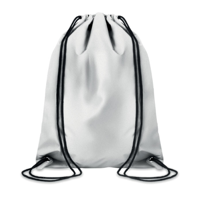 Picture of REFLECTIVE DRAWSTRING BAG in Silver.