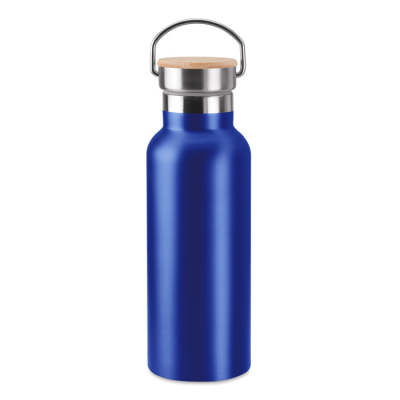 Picture of DOUBLE WALL FLASK 500 ML in Blue.