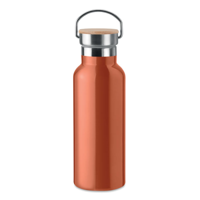 Picture of DOUBLE WALL FLASK 500 ML in Orange.