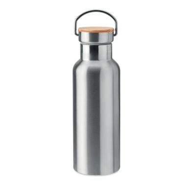 Picture of DOUBLE WALL FLASK 500 ML in Matt Silver