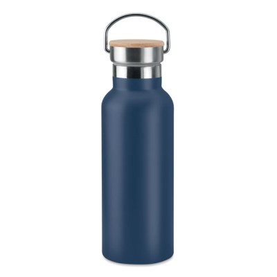 Picture of DOUBLE WALL FLASK 500 ML in Blue.