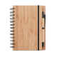 Picture of BAMBOO NOTE BOOK with Pen Lined in Brown