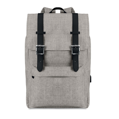 Picture of BACKPACK RUCKSACK in 600D Polyester in Grey