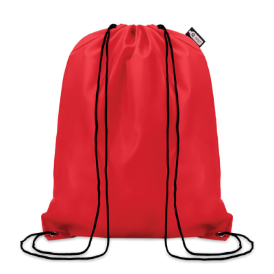 Picture of 190T RPET DRAWSTRING BAG in Red