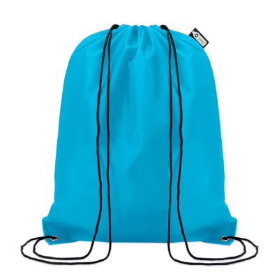 Picture of 190T RPET DRAWSTRING BAG in Blue.