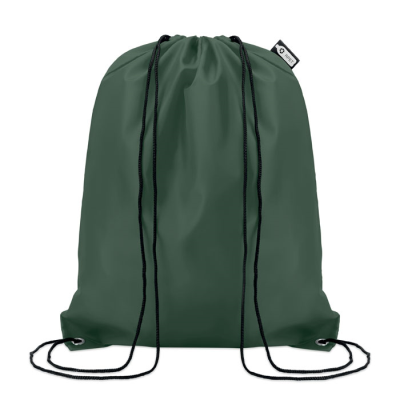 Picture of 190T RPET DRAWSTRING BAG in Green.