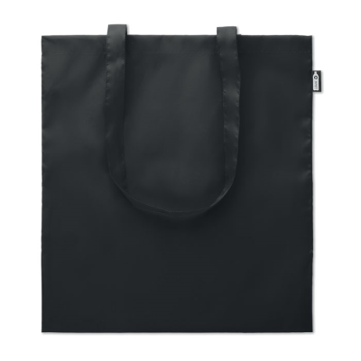 Picture of SHOPPER TOTE BAG in 100G RPET in Black.