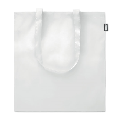 Picture of SHOPPER TOTE BAG in 100G RPET in White.