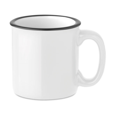 Picture of SUBLIMATION CERAMIC POTTERY MUG 240ML in Black.