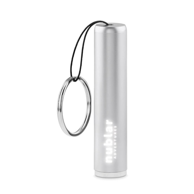 Picture of PLASTIC LIGHT UP LOGO TORCH in Silver.