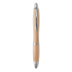 Picture of BALL PEN in ABS & Bamboo in Silver