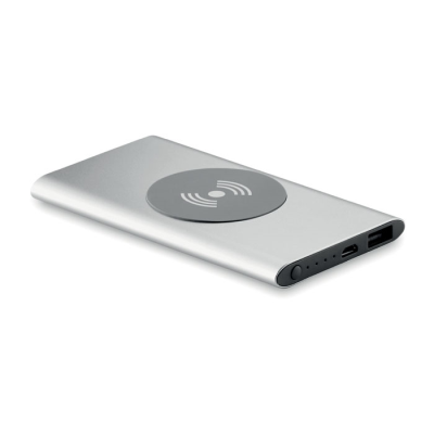 Picture of CORDLESS POWER BANK 4000MAH in Silver.