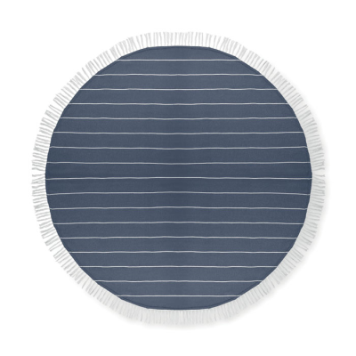 Picture of ROUND BEACH TOWEL COTTON in Blue.