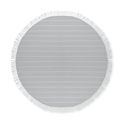 Picture of ROUND BEACH TOWEL COTTON in Grey.