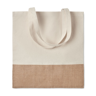 Picture of 160GR & M² COTTON SHOPPER TOTE BAG in Brown.