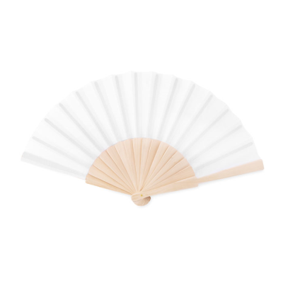 Picture of MANUAL HAND FAN in White.