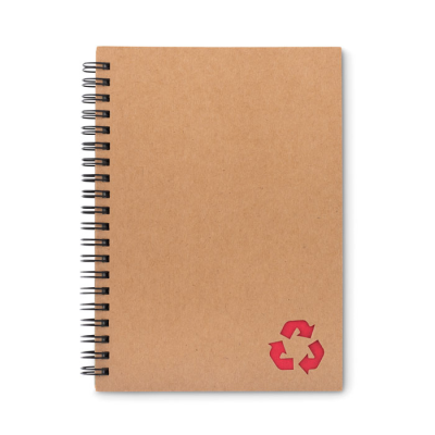 Picture of STONE PAPER NOTE BOOK 70 LINED in Red.