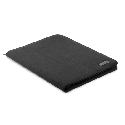 Picture of A4 CONFERENCE FOLDER ZIP in Black