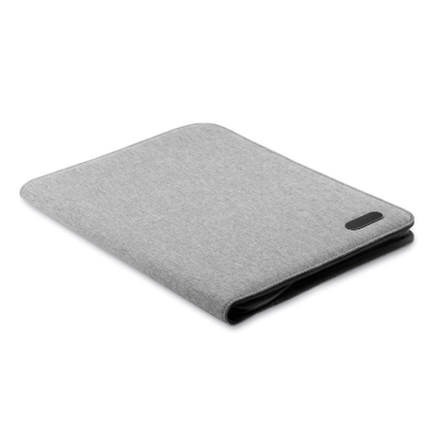 Picture of A4 CONFERENCE FOLDER ZIP in Grey