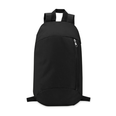 Picture of BACKPACK RUCKSACK with Front Pocket in Black.