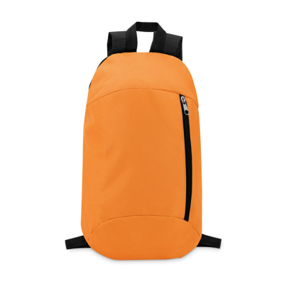 Picture of BACKPACK RUCKSACK with Front Pocket in Orange.