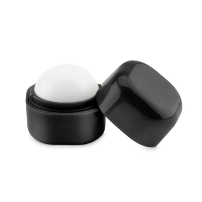 Picture of LIP BALM in Cube Box in Black.