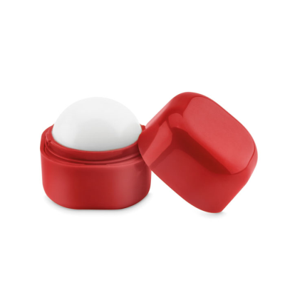 Picture of LIP BALM in Cube Box in Red.