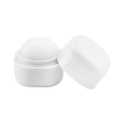 Picture of LIP BALM in Cube Box in White.