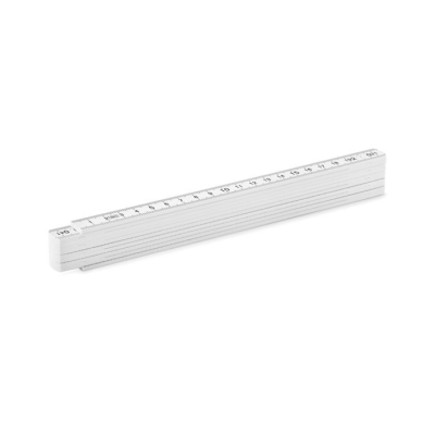 Picture of FOLDING RULER 2M in White.