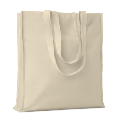 Picture of 140GR & M² COTTON SHOPPER TOTE BAG in Brown.