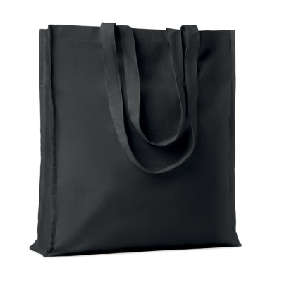 Picture of 140GR & M² COTTON SHOPPER TOTE BAG in Black