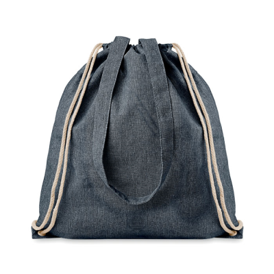 Picture of 140G RECYCLED FABRIC BAG in Blue.