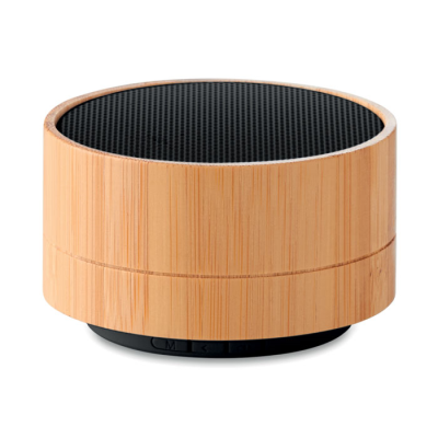 Picture of 3W BAMBOO CORDLESS SPEAKER in Black