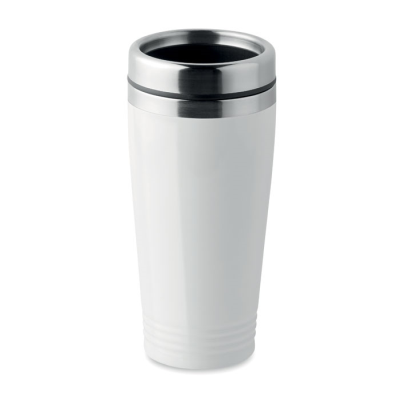 Picture of DOUBLE WALL TRAVEL CUP in White