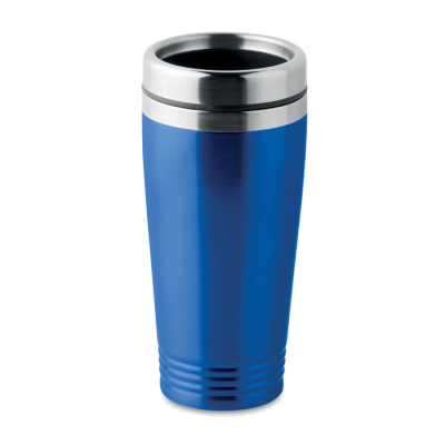 Picture of DOUBLE WALL TRAVEL CUP in Blue.