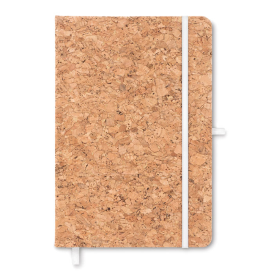 Picture of A5 CORK NOTE BOOK 96 LINED in White