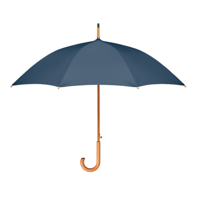 Picture of 23 INCH UMBRELLA RPET PONGEE in Blue.