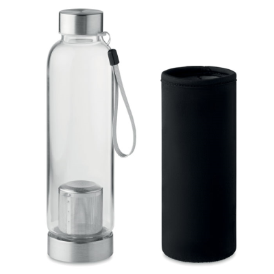 Picture of SINGLE WALL GLASS BOTTLE 500ML in Black