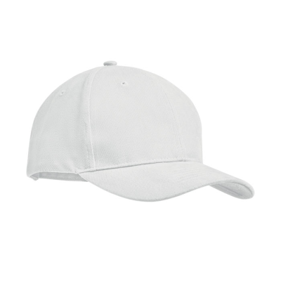 Picture of BRUSHED HEAVY COTTON 6 PANEL BA in White.