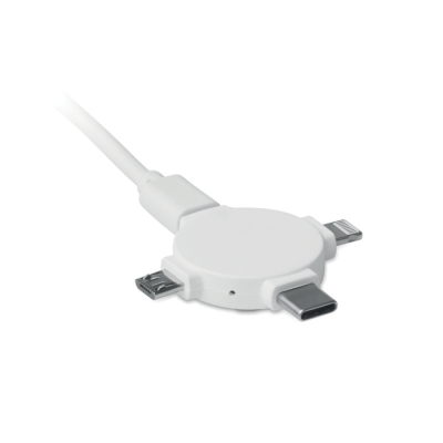 Picture of 3 in 1 Cable Adapter in White.