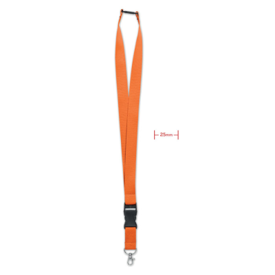 Picture of LANYARD with Metal Hook 25Mm in Orange