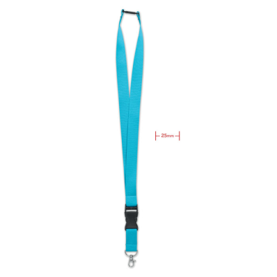 Picture of LANYARD with Metal Hook 25Mm in Blue