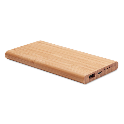 Picture of CORDLESS POWER BANK in Bamboo in Brown