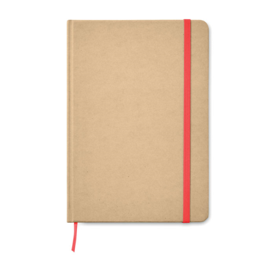 Picture of A5 RECYCLED NOTE BOOK 80 LINED in Red