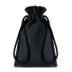 Picture of SMALL COTTON DRAW CORD BAG in Black